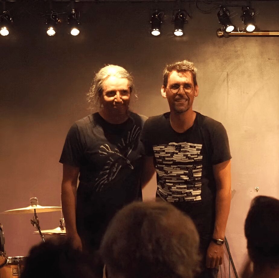 photo de marc niess et fabrice bony dans le cadre du festival Les estivases du théâtre d'ardoise à l'ile d'oléron